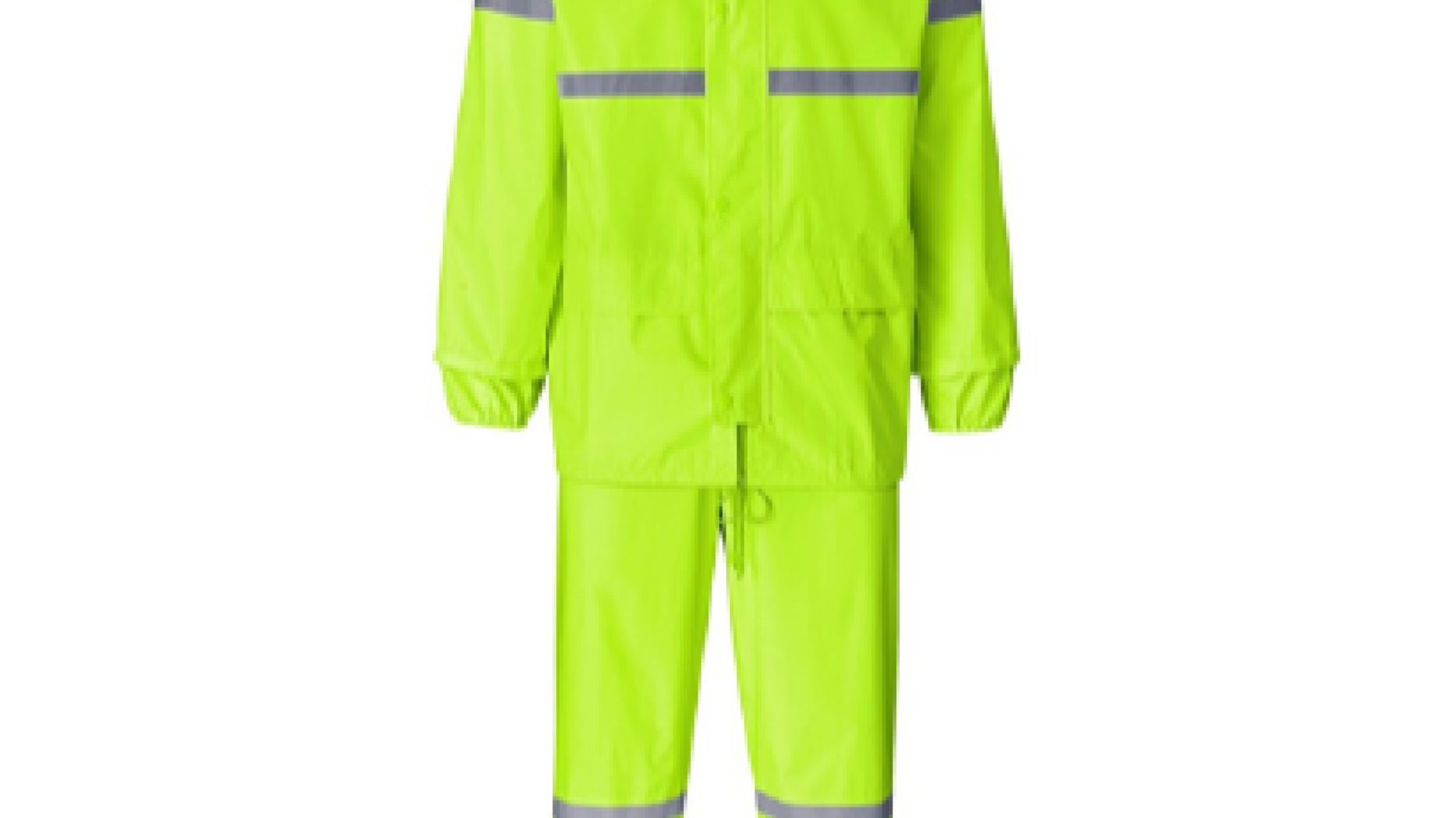 Outdoor Hi-Viz Reflective Polyester-PVC Rainsuit